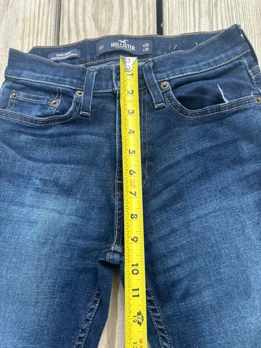 Hollister California Super Skinny Jeans dark Wash mens Blue‎ Size 28/30